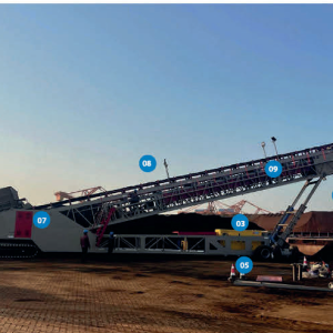 Radial-Rotating Mobile Telescopic Conveyor Series
